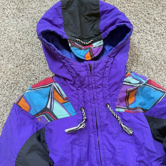 Mountain Goat Vintage Purple Ski Suit Kids Sz M - Picture 3 of 13